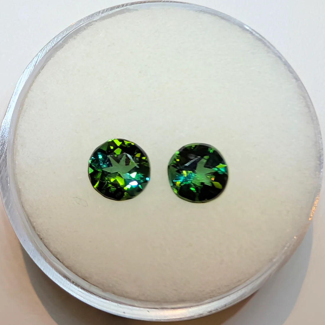 Green Tourmaline Pair, 2=1.91ct