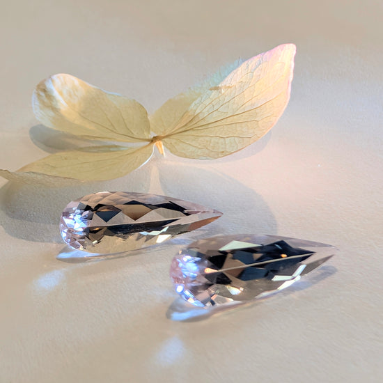 Pear Morganite  Pair  2=4.79ct