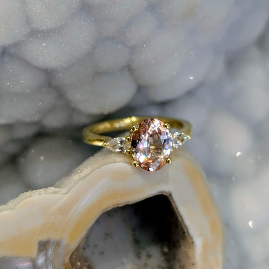 "Dyani" with Peach Sapphire