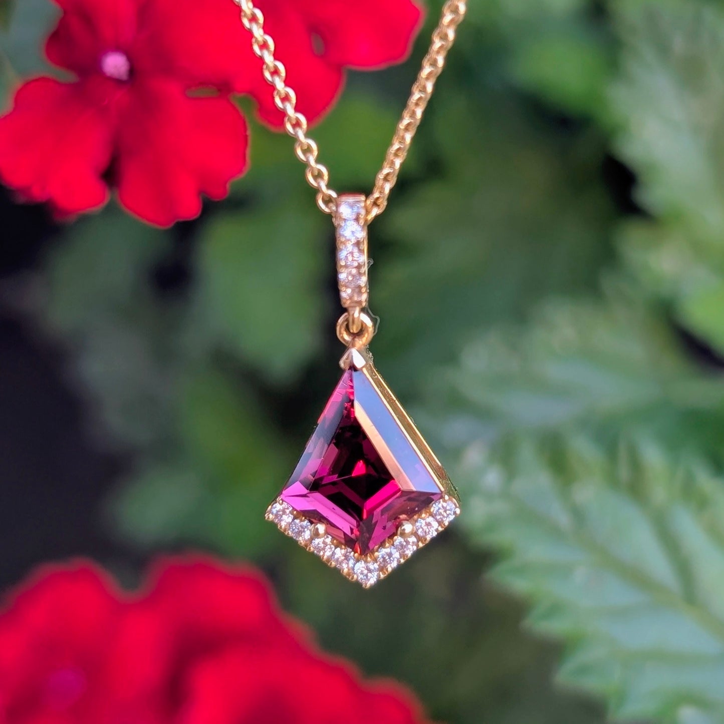 Garnet Kite Pendant