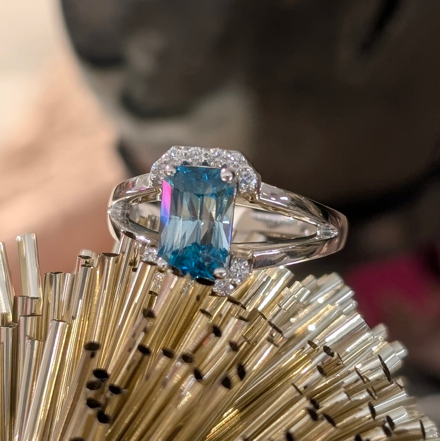 The "Patricia" Bi-color Zircon Ring