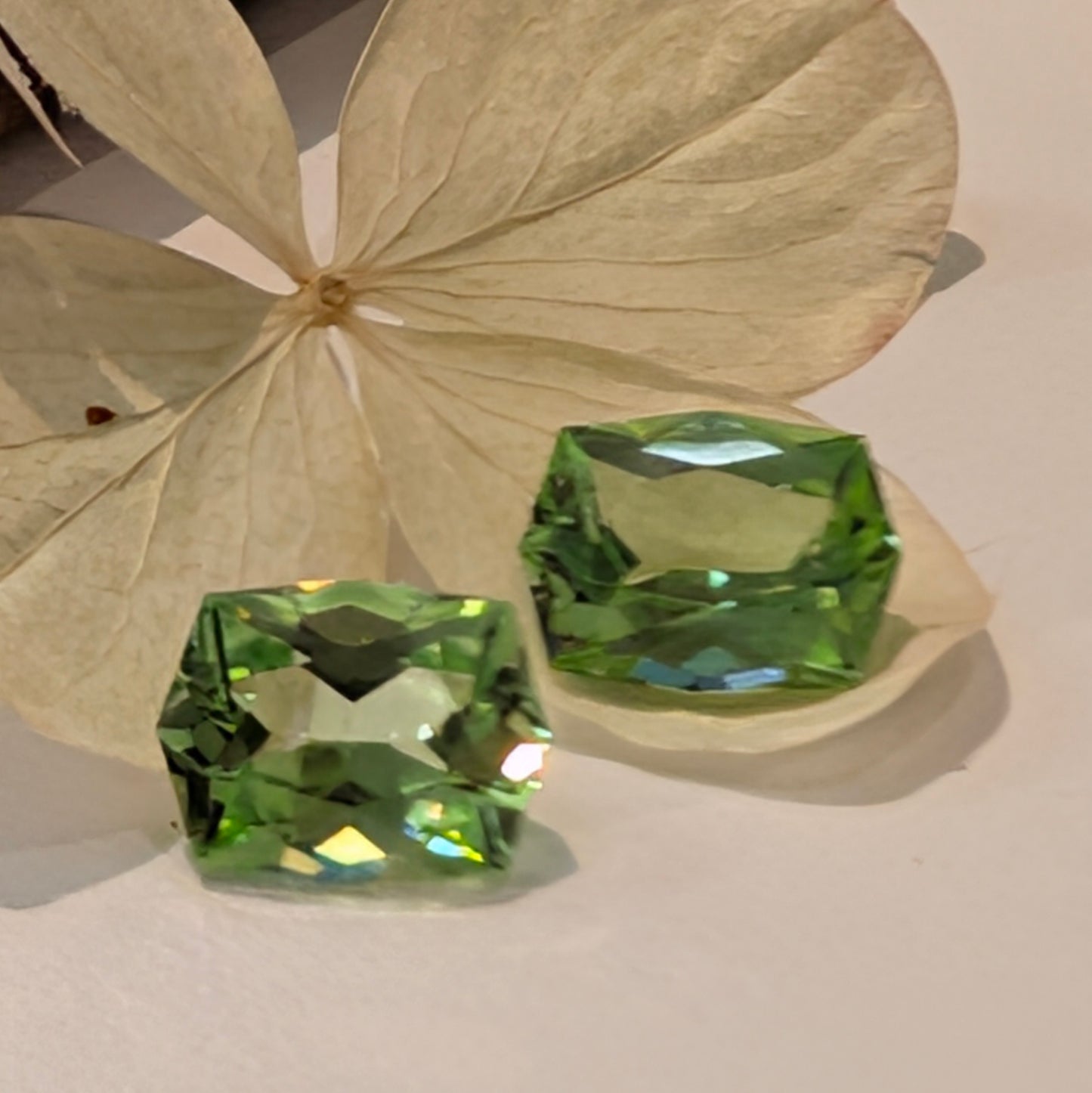 Peridot Fancy Pair 2=4.61ct