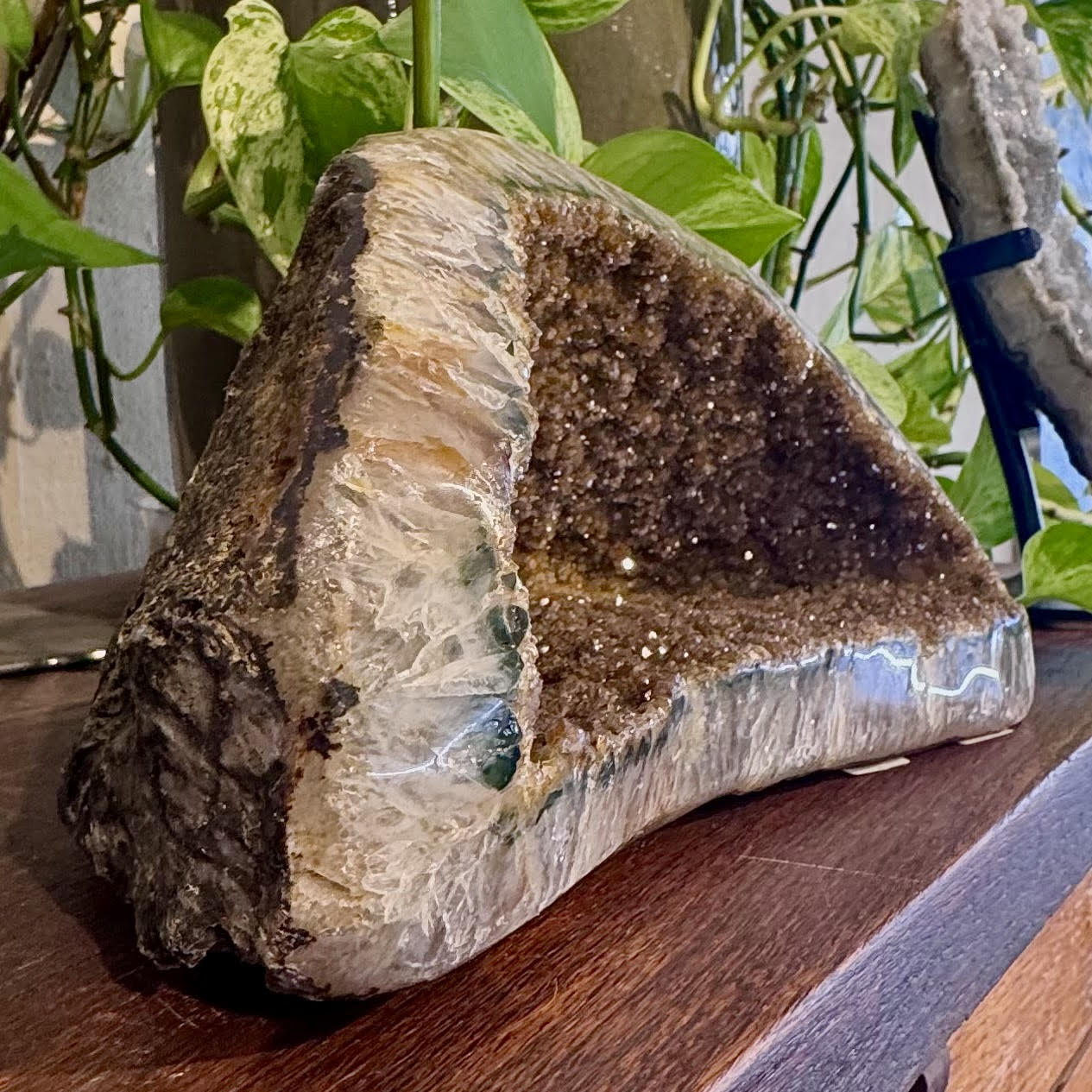 Oval Brown Geode