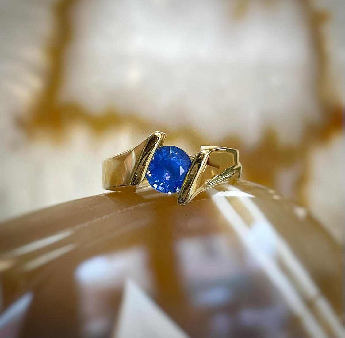 Plumb Gold Original Blue Sapphire Ring