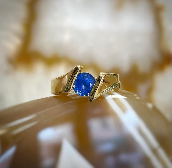 Plumb Gold Original Blue Sapphire Ring